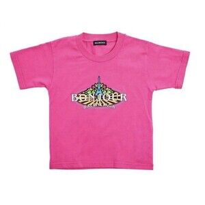 Balenciaga Bonjour Kids Tee Tshirt Size 2Y COA Retail:$390